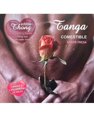 HOTFLOWERS - THONG HOMME+ 2 NIPPLE AZYME FRAISE /es/pt/en/fr/it/