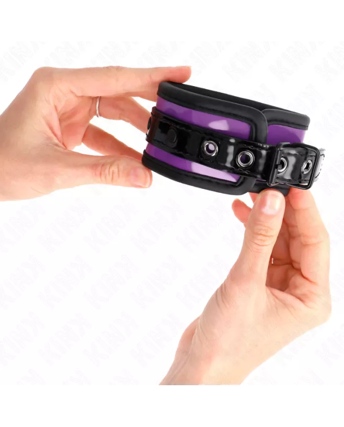 KINK - APPUI-POIGNETS EN NÉOPRÈNE VIOLET CLAIR AJUSTABLE 21-28 CM X 5 CM