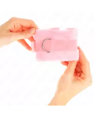 KINK - MANCHETTES DÉBUTANT EN FOURRURE ROSE 30 X 7 CM