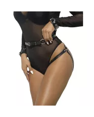 SUBBLIME - 953690 MENOTTES AVEC CEINTURE DE BONDAGE NOIRE TAILLE UNIQUE SUBBLIME - 953690 MENOTTES AVEC CEINTURE DE BONDAGE NOIRE TAILLE UNIQUE