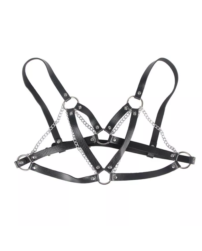 SUBBLIME - 953713 CEINTURE PUNK BONDAGE BOUCLE MÉTAL NOIRE TAILLE UNIQUE SUBBLIME - 953713 CEINTURE PUNK BONDAGE BOUCLE MÉTAL NOIRE TAILLE UNIQUE