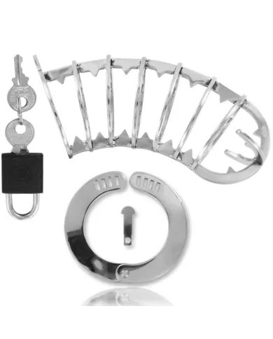 METAL HARD - CAGE  PÉNIS AVEC SERRURE DE SÉCURITÉ 14 CM