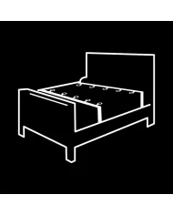 FETISH SUBMISSIVE - ENSEMBLE DE LIENS DE LIT DE LUXE AVEC DOUBLURE EN NOPRÈNE