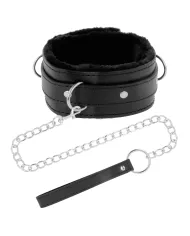 DARKNESS - COLLIER DE POSTURE CONFORTABLE AVEC CHAÎNE EN CUIR DARKNESS - COLLIER DE POSTURE CONFORTABLE AVEC CHAÎNE EN CUIR