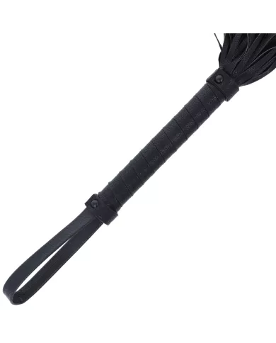 DARKNESS - FOUET DE BONDAGE NOIR 42CM CUIR