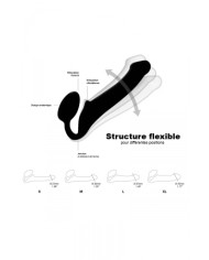 Gode ceinture strap-on noir S
