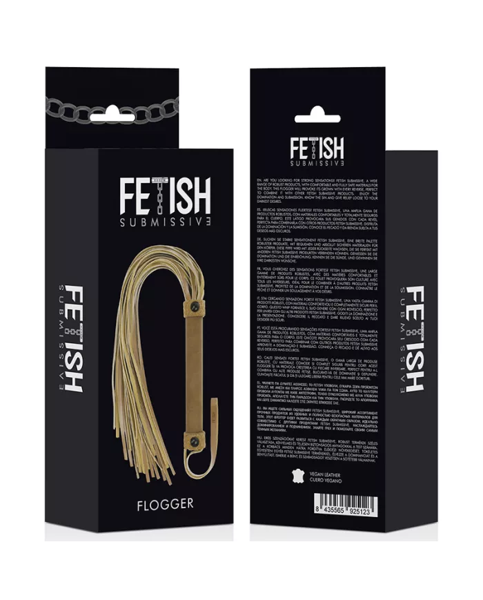 FETISH SUBMISSIVE ORIGIN - FOUET EN CUIR VEGAN FETISH SUBMISSIVE ORIGIN - FOUET EN CUIR VEGAN