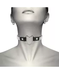 COQUETTE CHIC DESIRE - RAS DE COU EN CUIR VEGAN AVEC COEUR