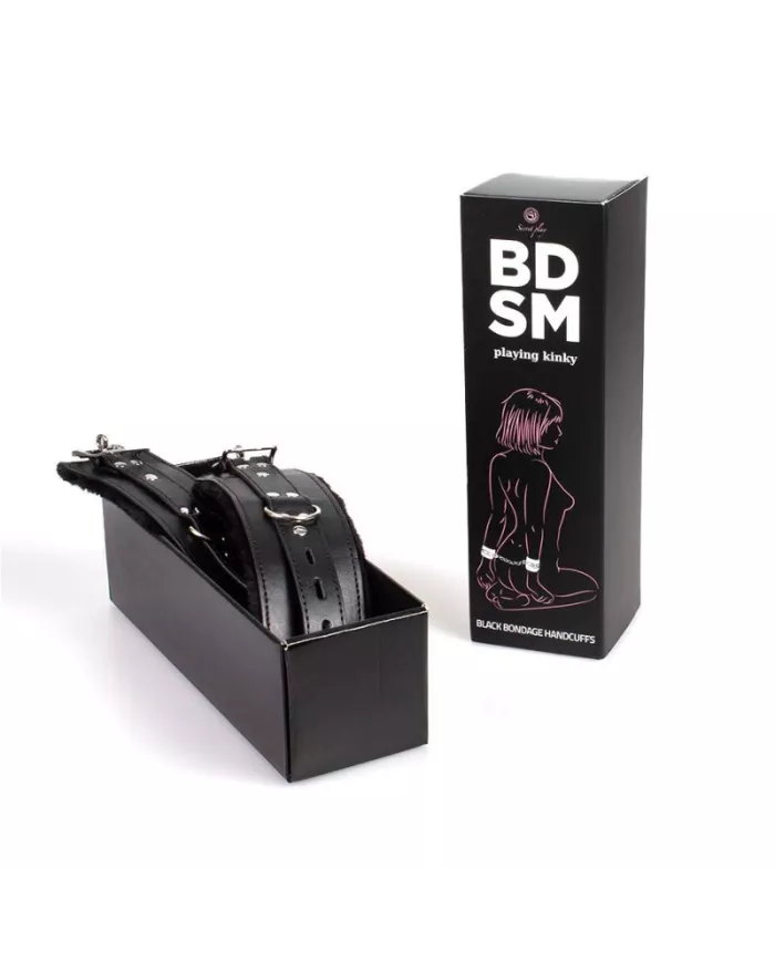SECRETPLAY - MENOTTES DE BONDAGE NOIRES COLLECTION BDSM SECRETPLAY - MENOTTES DE BONDAGE NOIRES COLLECTION BDSM