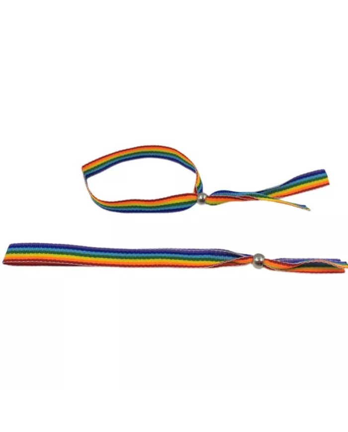 PRIDE - BRACELET BALLE EN ARGENT DRAPEAU LGBT