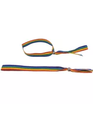 PRIDE - BRACELET BALLE EN ARGENT DRAPEAU LGBT