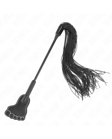 KINK - PAGAIE EN FORME DE PIED AVEC FOUET À GLAND 31 CM KINK - PAGAIE EN FORME DE PIED AVEC FOUET À GLAND 31 CM