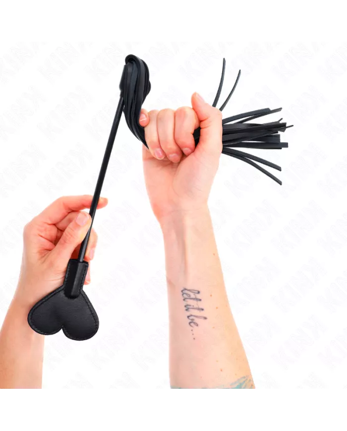 KINK - FOUET GAMME AVEC COEUR PANDEL 35 CM