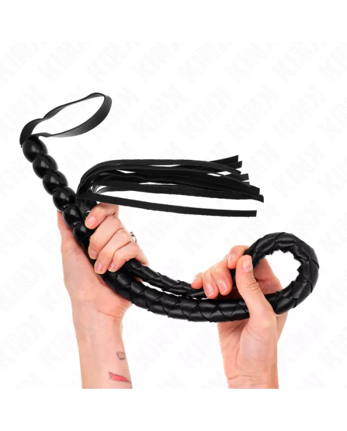 KINK - FOUET SERPENT EN PERLES 80 CM