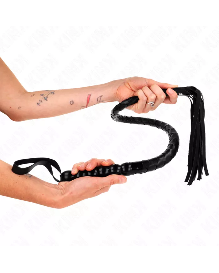 KINK - FOUET SERPENT EN PERLES 80 CM
