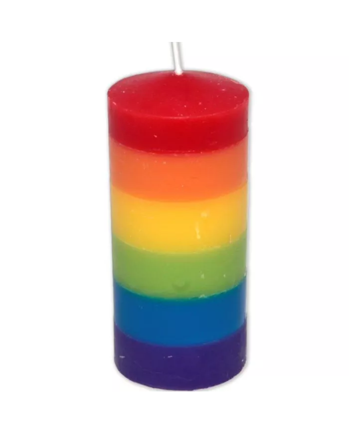 PRIDE - GRANDE BOUGIE AVEC DRAPEAU LGBT PRIDE - GRANDE BOUGIE AVEC DRAPEAU LGBT