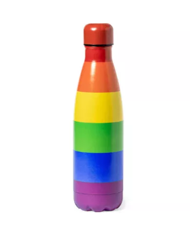 PRIDE - CHAUFFE-EAU MÉTALLIQUE AVEC LE DRAPEAU LGBT