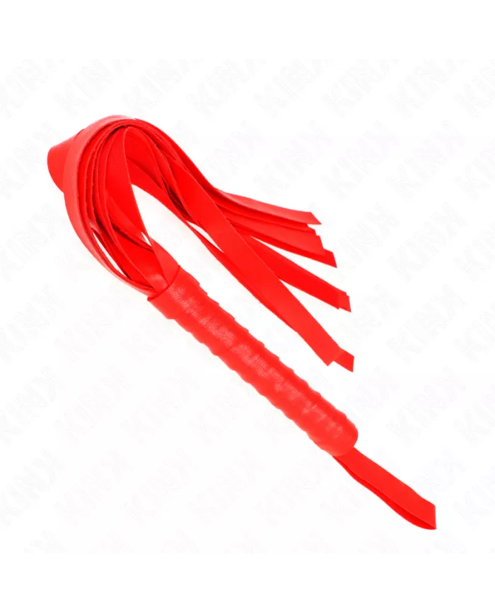 KINK - Fouet à queue large rouge 48,5 CM