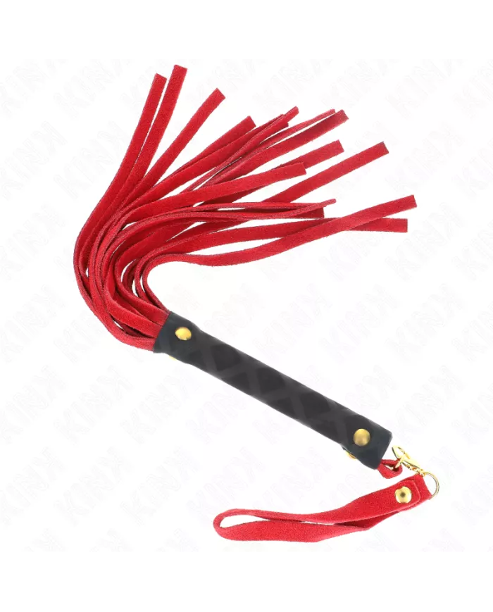 KINK - MINI FOUET DAIM ROUGE 30 CM