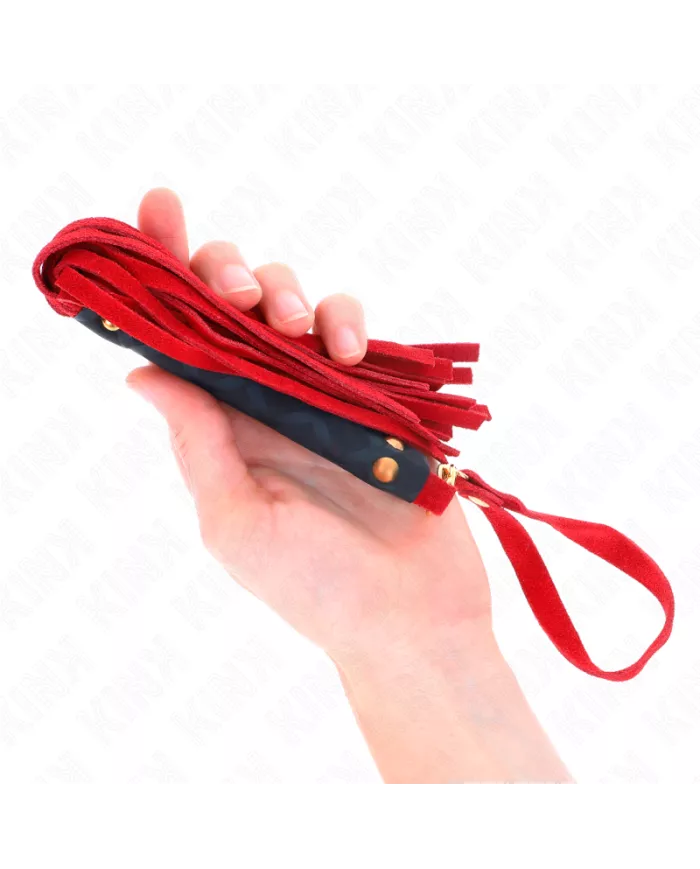 KINK - MINI FOUET DAIM ROUGE 30 CM