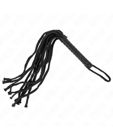 KINK - FOUET CORDE NOIRE 56 CM KINK - FOUET CORDE NOIRE 56 CM