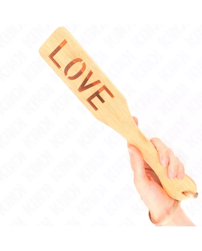 KINK - PALETTE EN BAMBOU MOT AMOUR 32 X 5,5 CM