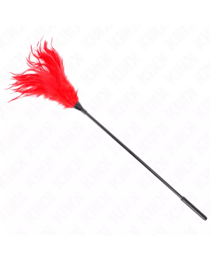 KINK - PLUSIEURS PLUMES DE CHATOUILLES ROUGES 45 CM