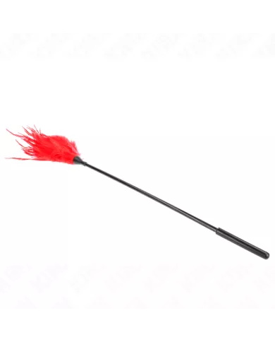 KINK - PLUSIEURS PLUMES DE CHATOUILLES ROUGES 45 CM KINK - PLUSIEURS PLUMES DE CHATOUILLES ROUGES 45 CM