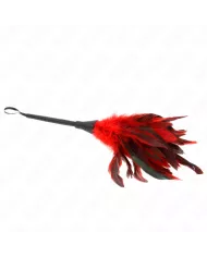 KINK - PLUMES DE POULET TICKLE EN FORME DE CORNE ROUGE 36 CM