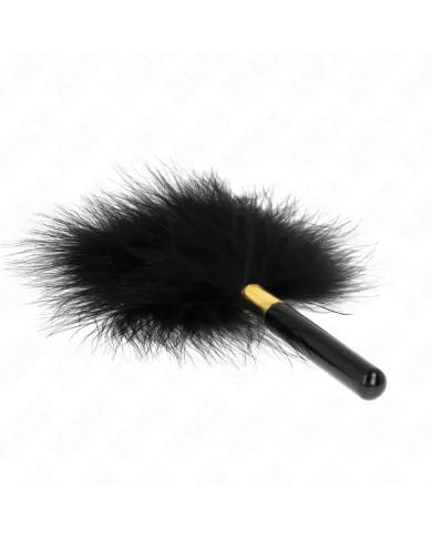 KINK - PLUMES CHACOULES EN MÉTAL DORÉ NOIR 18 CM KINK - PLUMES CHACOULES EN MÉTAL DORÉ NOIR 18 CM