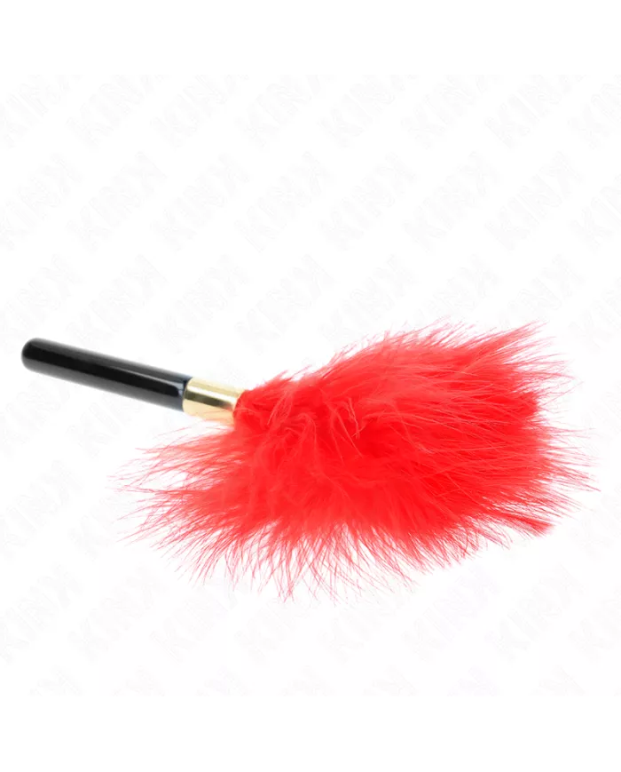 KINK - PLUMES CHACOULES EN MÉTAL ROUGE OR 18 CM