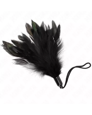 KINK - PLUMES CHACOUILLÉES AVEC MANCHE CORDE BASE PLASTIQUE 15 CM KINK - PLUMES CHACOUILLÉES AVEC MANCHE CORDE BASE PLASTIQUE 15 CM