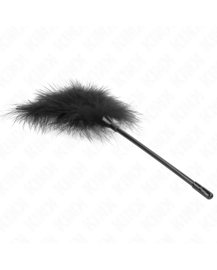 KINK - PLUMES TICKLE NOIRES UTILISÉES POUR LE KIT BONDAGE 27 CM