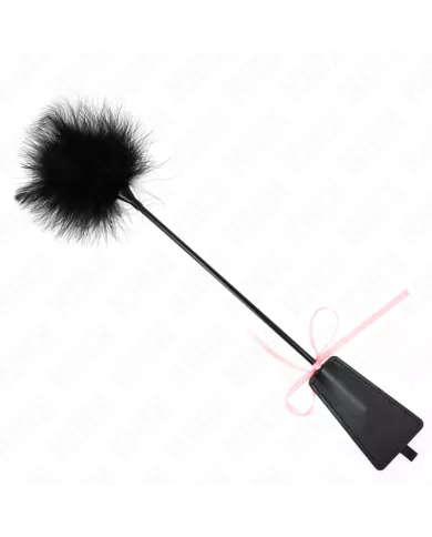 KINK - PLUMES CHACOUILLÉES AVEC NOEUD DE RUBAN ROSE 49 CM KINK - PLUMES CHACOUILLÉES AVEC NOEUD DE RUBAN ROSE 49 CM