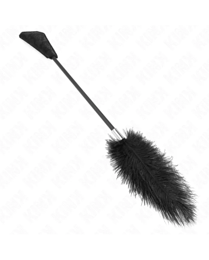 KINK - PLUMES D'AUTRUCHE POUR TICKLE AVEC PALETTE DENTELLE 56 CM