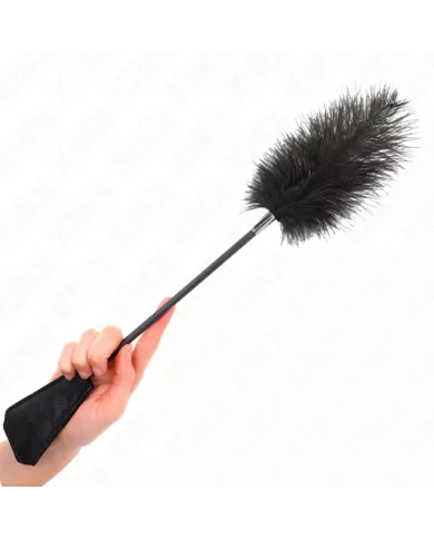 KINK - PLUMES D'AUTRUCHE POUR TICKLE AVEC PALETTE DENTELLE 56 CM KINK - PLUMES D'AUTRUCHE POUR TICKLE AVEC PALETTE DENTELLE 56 CM