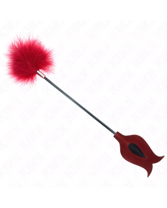 KINK - PLUMES DE CHACOUILLES AVEC PALETTE EN FORME DE ROSE 8 CM