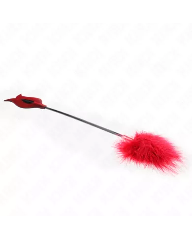 KINK - PLUMES DE CHACOUILLES AVEC PALETTE EN FORME DE ROSE 8 CM KINK - PLUMES DE CHACOUILLES AVEC PALETTE EN FORME DE ROSE 8 CM