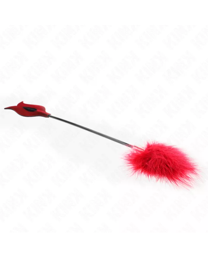 KINK - PLUMES DE CHACOUILLES AVEC PALETTE EN FORME DE ROSE 8 CM