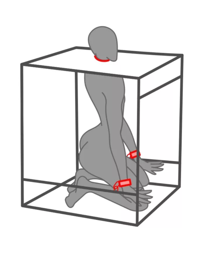 SECRET DOME - KINK CLUB CABINA BUKKAKE NOIR ET ROUGE