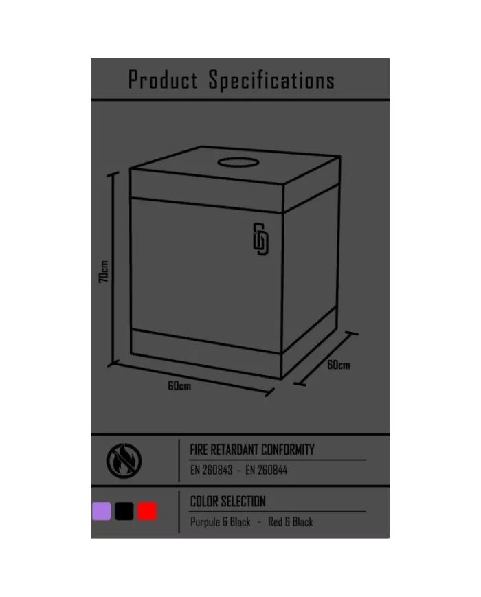 SECRET DOME - KINK CLUB CABINA BUKKAKE NOIR ET ROUGE