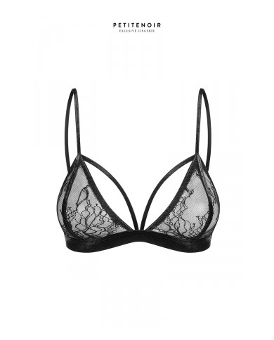 Soutien-gorge triangle dentelle et velours