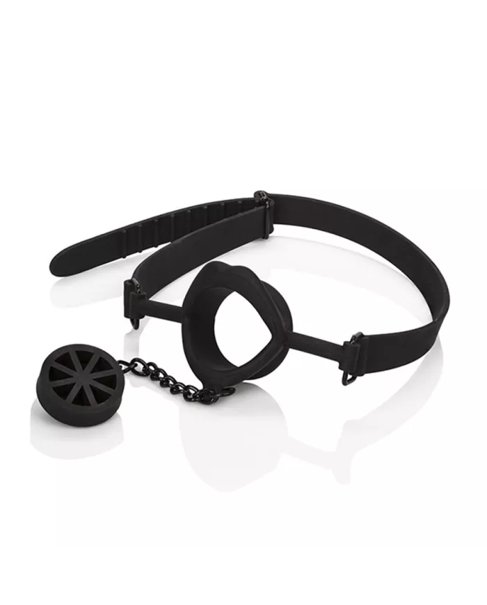 CALEXOTICS - SCANDAL BÂILLON AVEC PLUG EN SILICONE NOIR