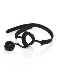 CALEXOTICS - SCANDAL BÂILLON AVEC PLUG EN SILICONE NOIR