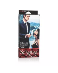 CALEXOTICS - SCANDAL BÂILLON AVEC PLUG EN SILICONE NOIR