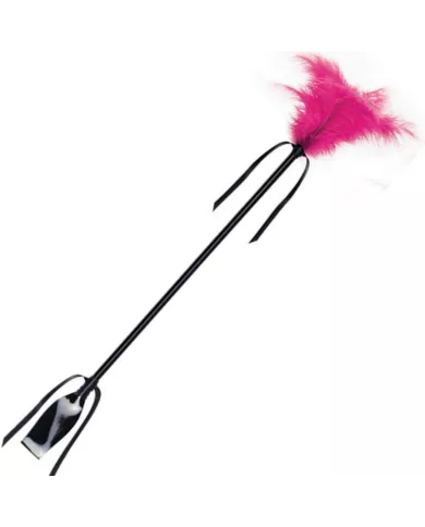 SECRETPLAY - FOUET & FEATHER NOIR ET FUCHSIA SECRETPLAY - FOUET & FEATHER NOIR ET FUCHSIA