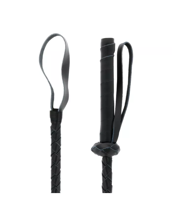 DARKNESS - FOUET BDSM FÉTICHISTE EN CUIR 60CM DARKNESS - FOUET BDSM FÉTICHISTE EN CUIR 60CM