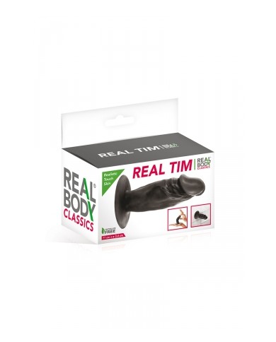 Plug anal réaliste noir 11 cm - Real Tim