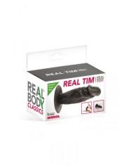 Plug anal réaliste noir 11 cm - Real Tim