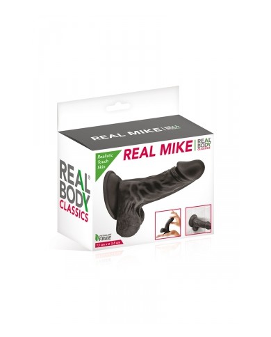Gode réaliste noir 13 cm - Real Mike